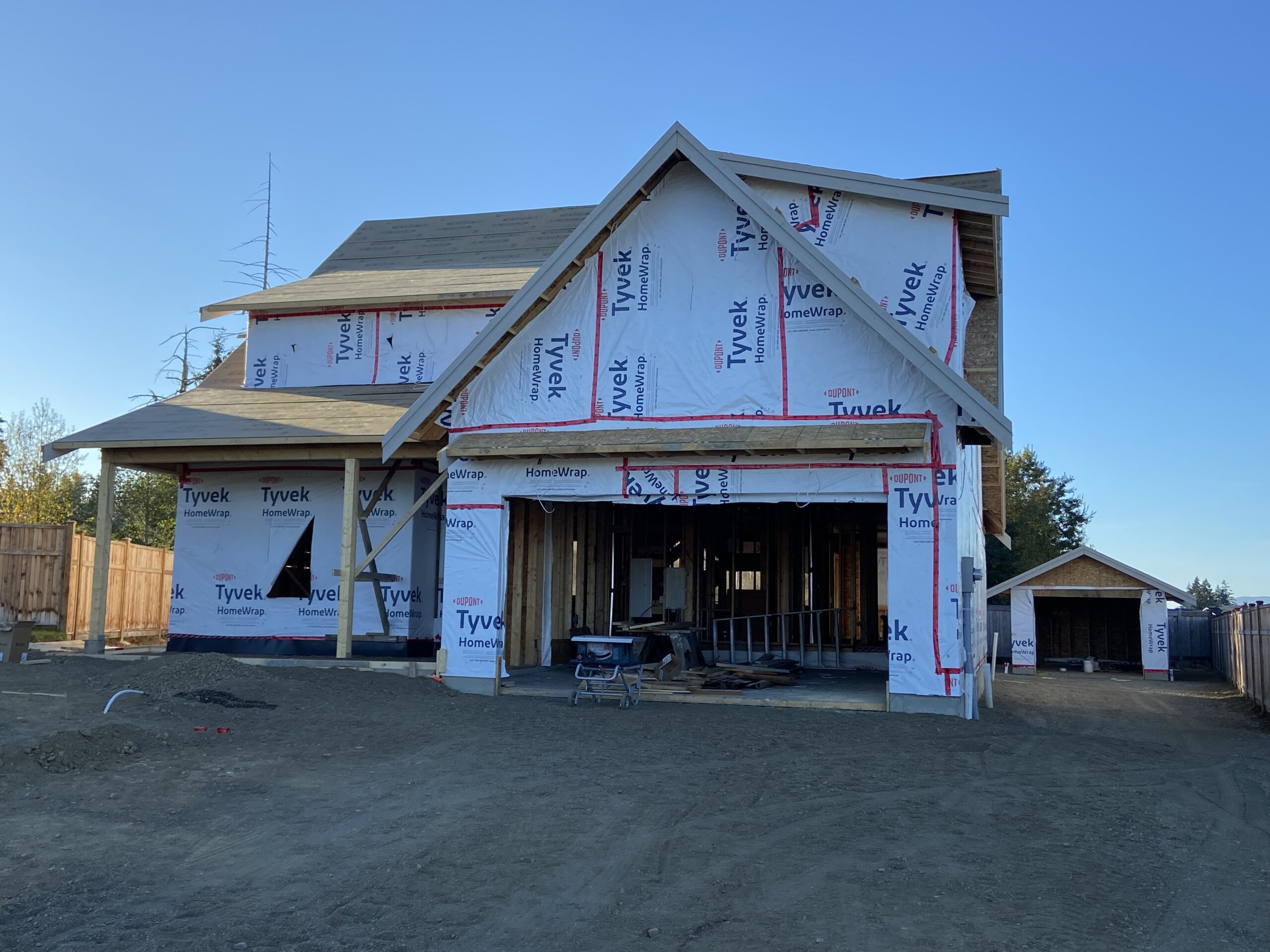New Home Construction + Detached Garage/Workshop, Courtenay BC